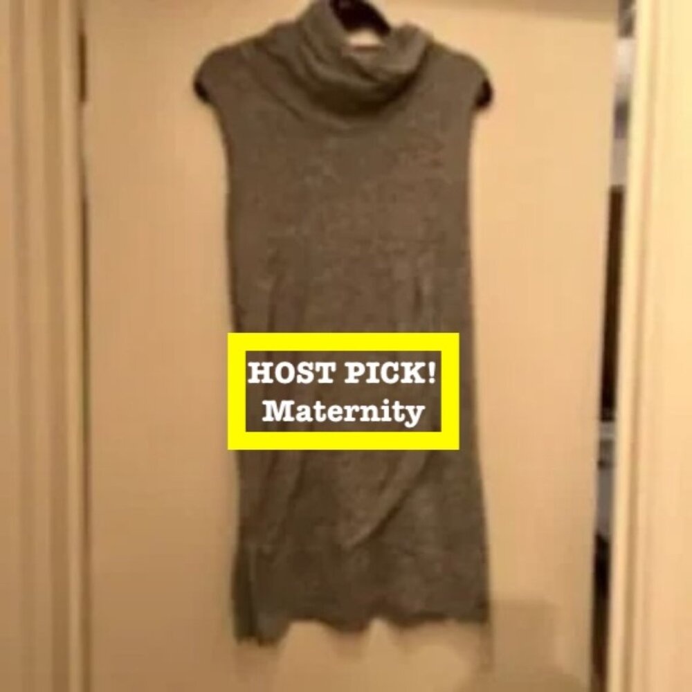 Ripe Maternity Dress – Size Medium – Barely-‎ Worn - Gray and White